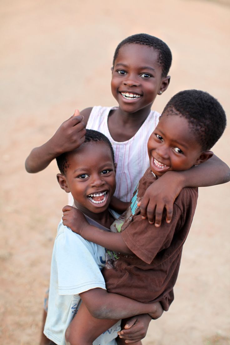 Smiling Ghanaian children